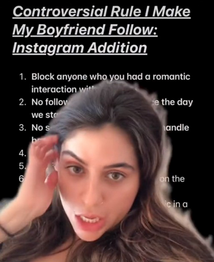 Woman Shares A Controversial List Of Rules She Makes All Of Her Boyfriends Follow