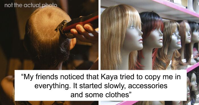 Student Decides To Test If This Flatmate Is Really Copying All Her Looks, Fakes Shaving Her Head As A Trap, Drama Ensues