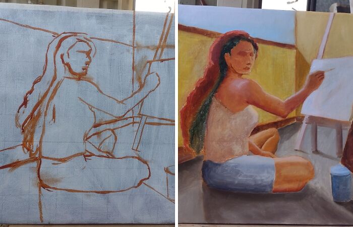 How Do I Create A Painting: Canvas Preparation Until The Varnish (6 Pics)