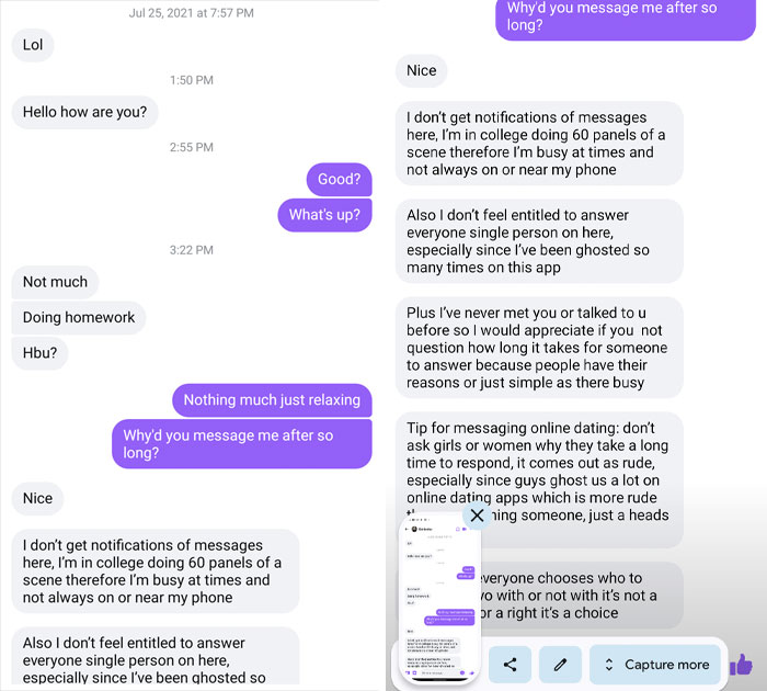 All I Wanted To Do Was Know Why She Messaged Half A Year Later