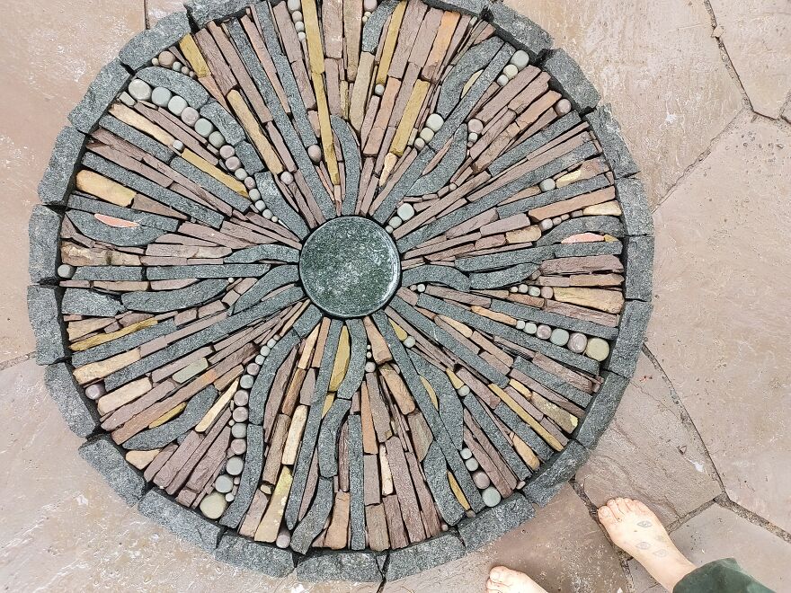 Solar Eye, Fire Circle/Stone Mandala, 2022