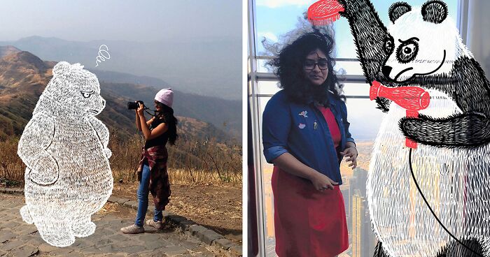 I Doodle On My Friends’ And Family Photos When I’m Bored, And Here’s The Result (20 Pics)