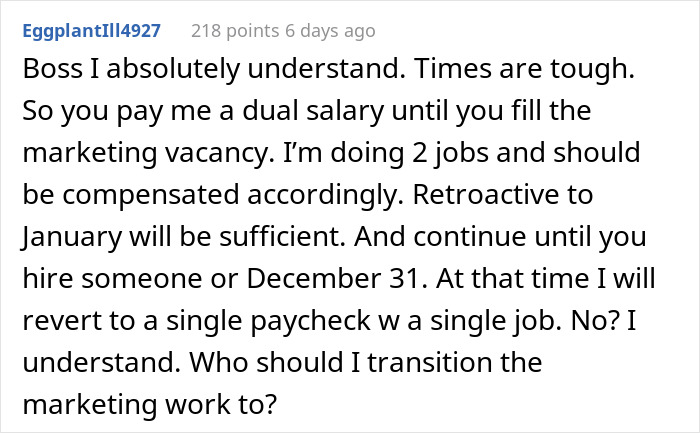 Employee Is Triggered After Being Told There's No Money For Salary Increases While The Management Got 10% Raises And Bonuses, Bites Back In A Brilliant Response
