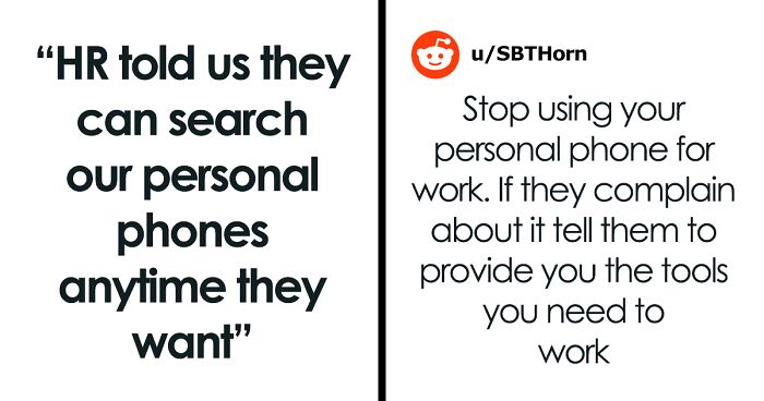 HR Wants To Check Employees’ Personal Phones Anytime They Want, People Are Not Having It
