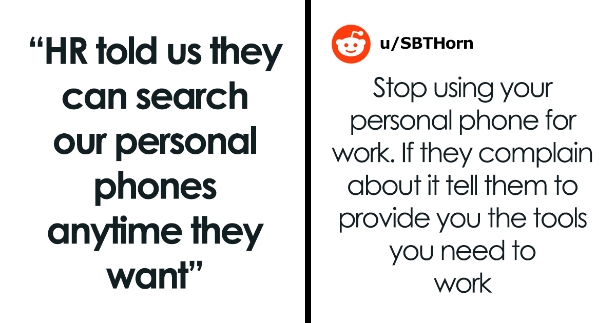 HR Wants To Check Employees’ Personal Phones Anytime They Want, People Are Not Having It