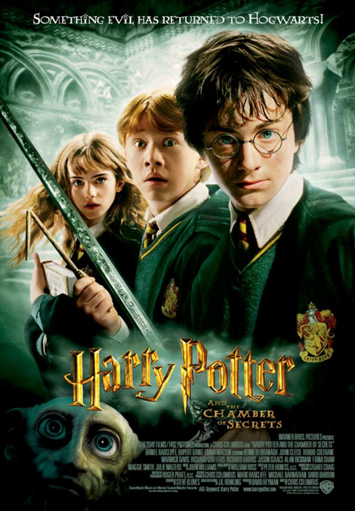Movie poster for "Harry Potter And The Chamber Of Secrets"