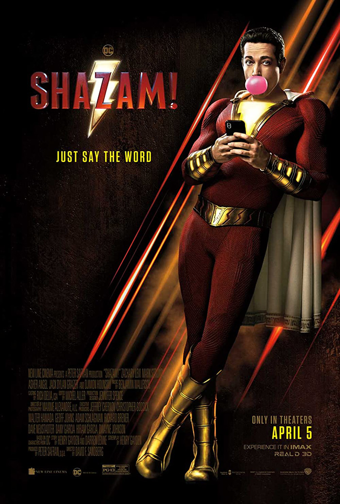 Movie poster for "Shazam"