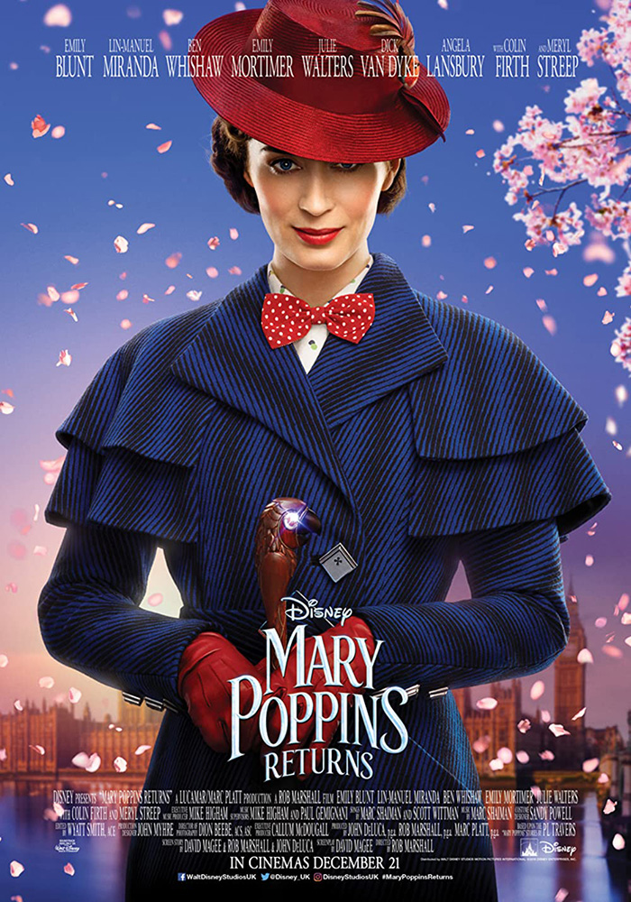 Movie poster for "Mary Poppins Returns"