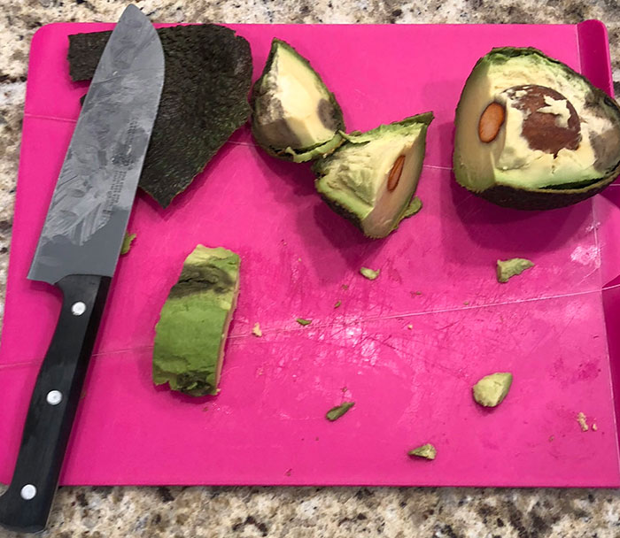 The Way My Wife Cut Up This Avocado For My Daughter For Lunch