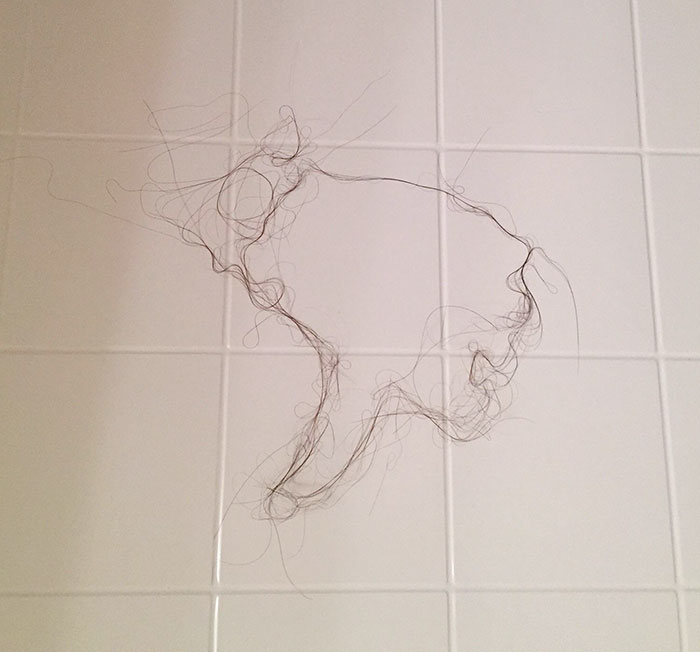 My Wife Leaves Hair Stuck To The Shower Wall