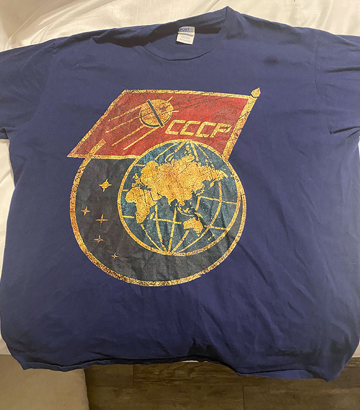 Wife Bought Me A Shirt This Past Christmas That Finally Came In The Mail. I’m A Huge Space Nerd But Guess I Won’t Be Wearing It Anytime Soon
