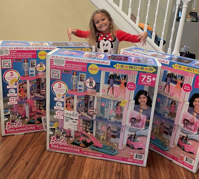My Daughter Had My Wife's Phone On A Long Car Ride. She Ordered All The Barbie Dream Houses From Amazon