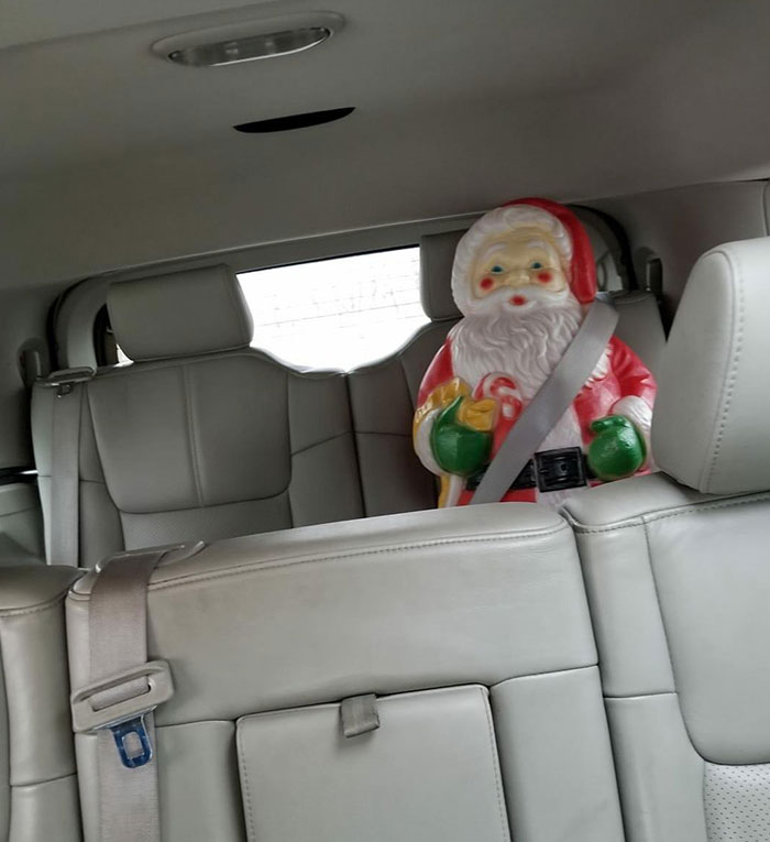 My 9-Year-Old Left A Surprise For My Wife. Scaring The Hell Out Of Her When She Checked The Rear View. Kids