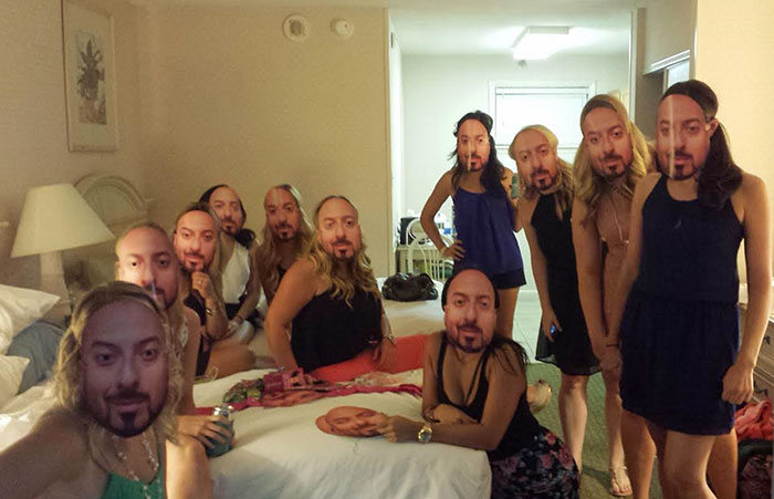 Made Masks Of Sister's Fiance's Face For A Bachelorette Party, This Is What She Walked Into