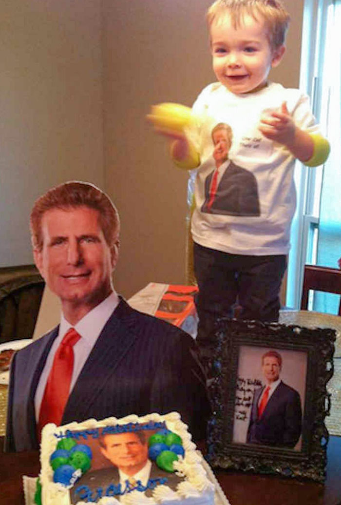 This Toddler Loves The Ads For A Local Personal Injury Lawyer So Much, His Mom Made It His Birthday Party Theme