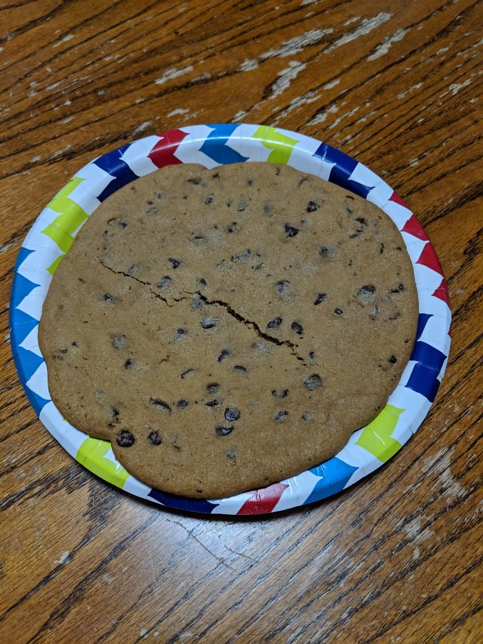 Every Year Since Kindergarten, Mom Has Made Me A Plate Sized Cookie On The First Day Of School, Even While Attending College