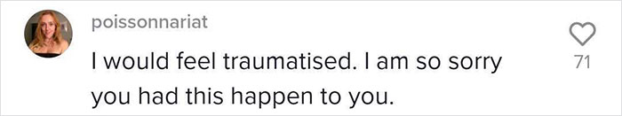 Comment expressing sympathy about an unpleasant tattoo session experience. Comment expressing sympathy about an unpleasant tattoo session experience.