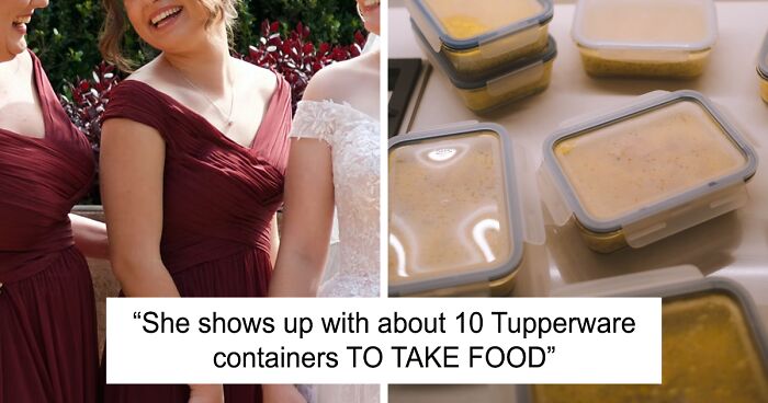 “Who The Hell Does This?”: Bride Is Flabbergasted To Discover A Wedding Guest Took 10 Containers Of Food From The Wedding And Left A $5 Gift