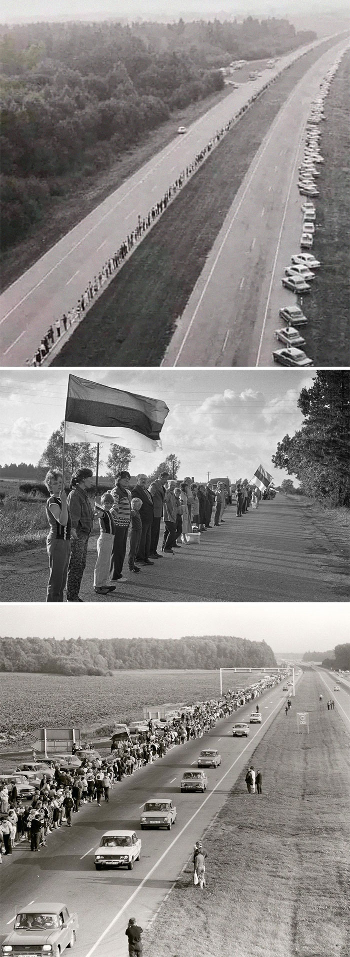 On August 23, 1989, About 2 Million People From Latvia, Estonia And Lithuania Formed A Human Chain That United All 3 Countries To Show The World Their Desire To Escape The Soviet Union And The Communism That Brought Only Suffering And Poverty. This Power Stretched 600 Km