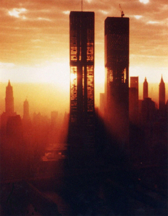 There Was A Time When You Could See The Core Structure Of The Twin Towers. (1970, During The Construction)