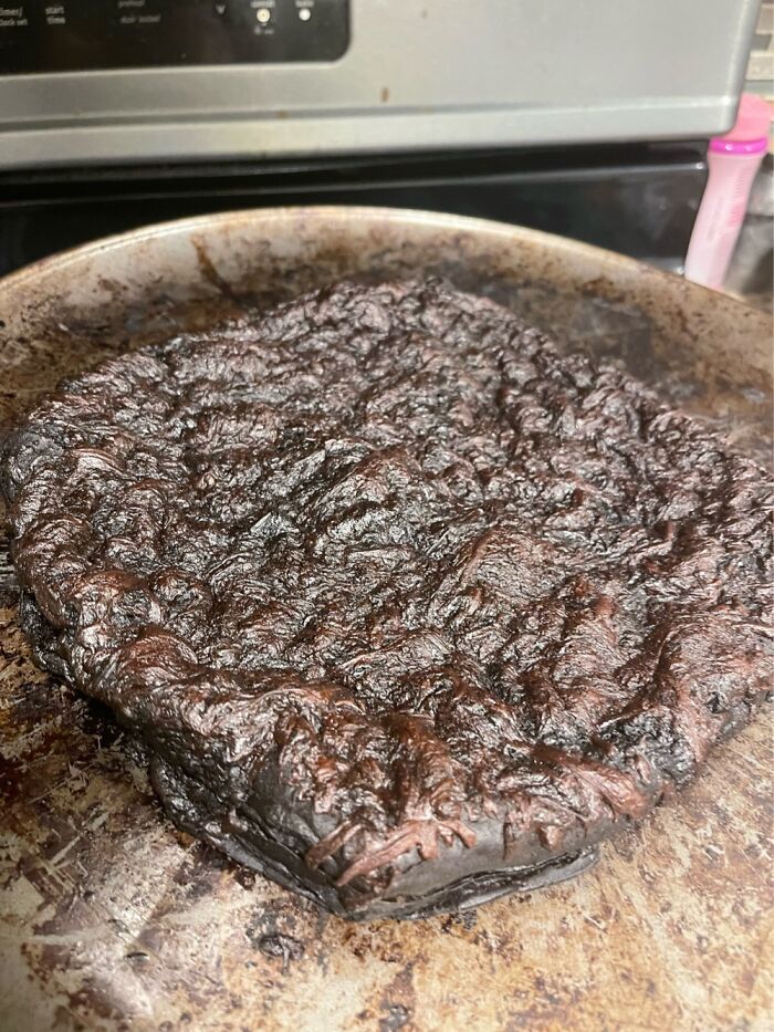 May I Add, My Sons Pizza? He Forgot It In The Oven For Approximately 5 Hours.