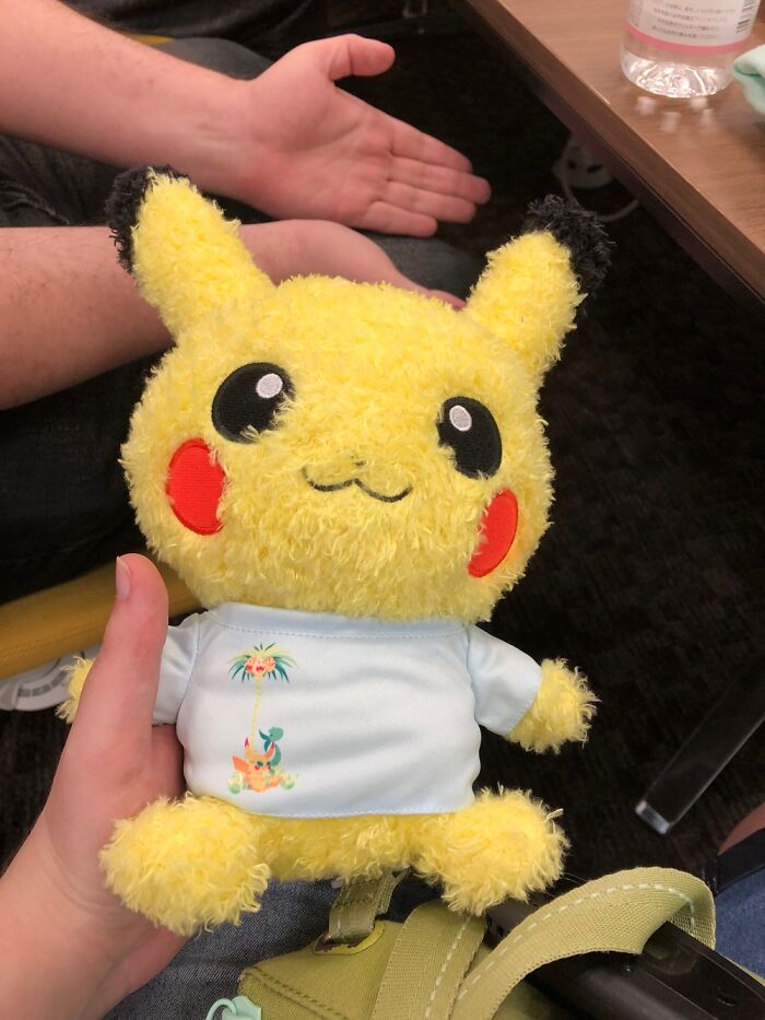 One-Of-A-Kind Pikachu Given To Me By Sugimori Himself For Winning A Pokémon T-Shirt Art Contest
