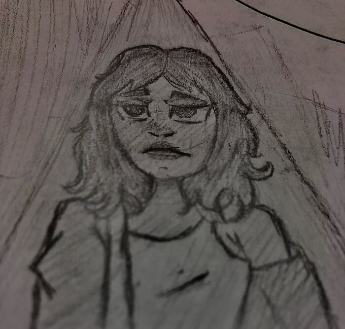 Here Is A Sketch From School. This Is Kind Of Old, So I Have Improved From When This Was Made.