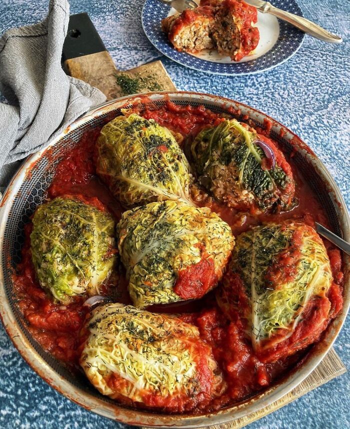 Meat-N-Rice-Stuffed Cabbage, Poland