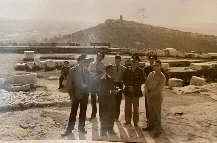 I Did Not Take This. My Sister Sent It. Middle Person Is My Dad. Wwll Veteran.