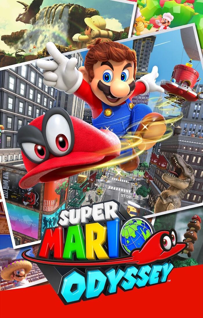 Poster of Super Mario Odyssey video game 