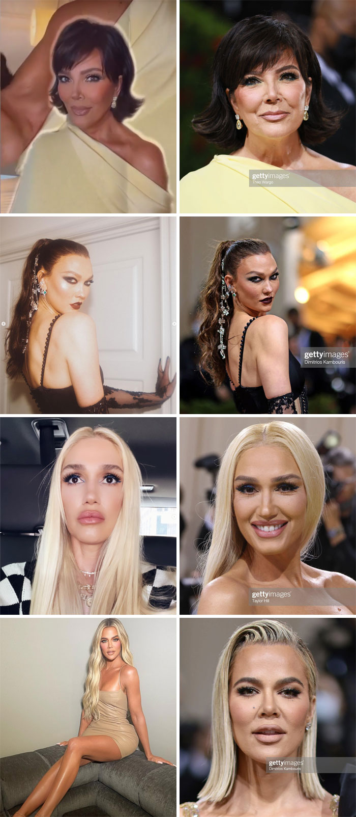 Some Unfiltered/Unedited Photos From The Met Gala Versus Their Ig Equivalents Or Most Recently Posted Photos