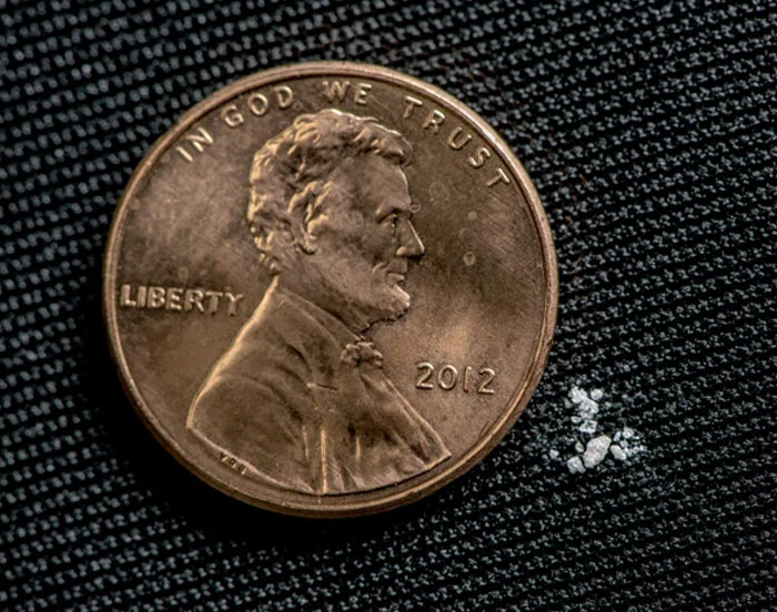 This Is What A Lethal Dose Of Fentanyl Looks Like. 2mg