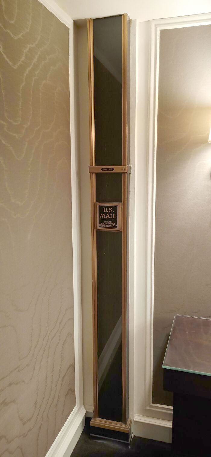 The Hotel I'm Staying In Has A Mail Chute That Goes All The Way To The Basement. I'm On The 14th Floor
