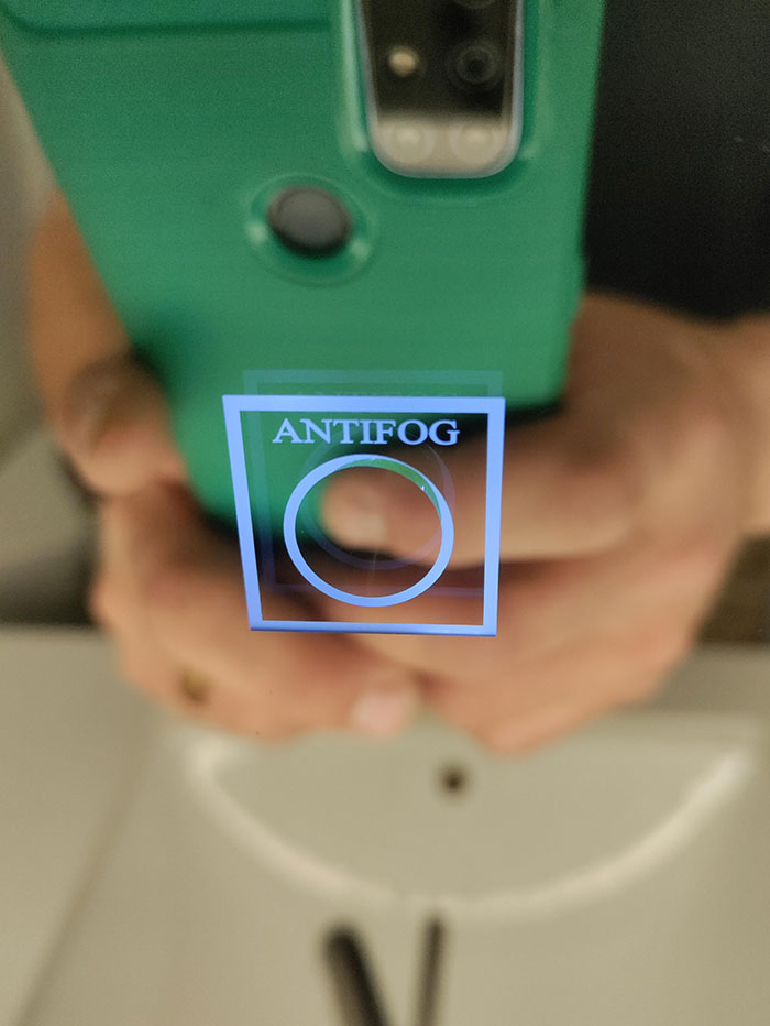 My Hotel Mirror Has An Touch Sensitive Antifog Button
