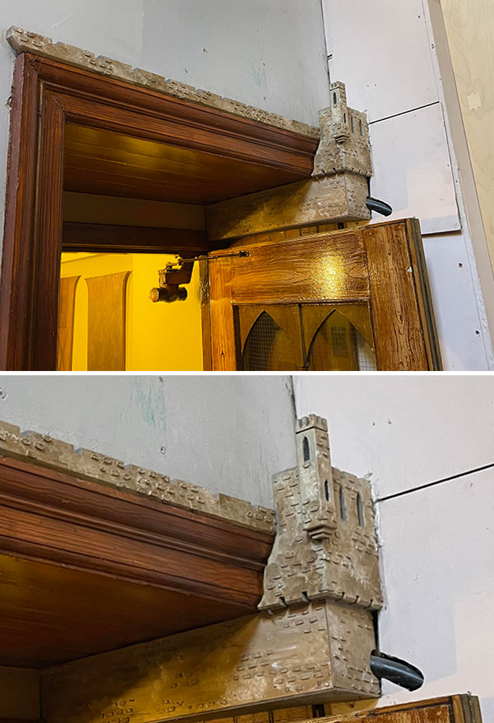 This Doorframe Is A Miniature Castle. It’s At A Hostel In Edinburgh, Castle Rock