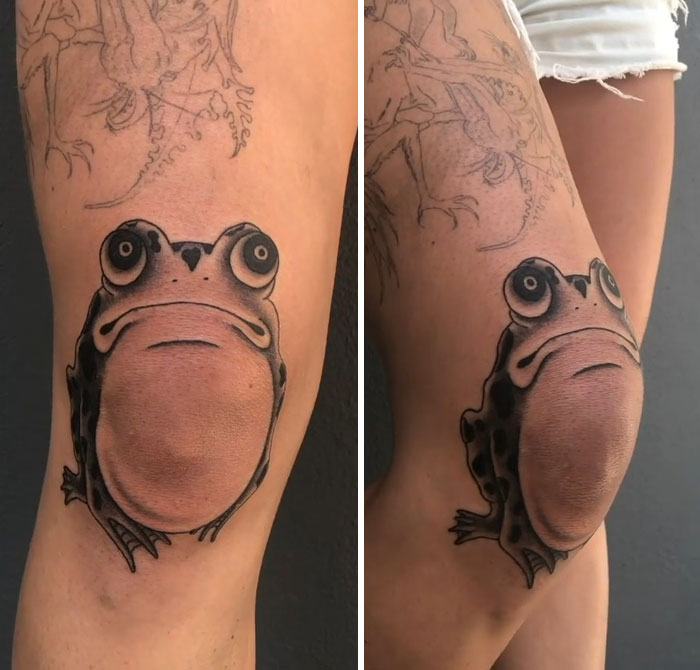 Moving Frog Tattoo