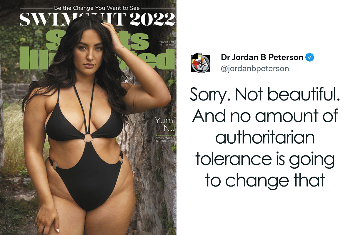 Chubby Sports Illustrated - Jordan Peterson Shares Unsolicited Opinion About Plus-Size Cover Model On  Twitter, Folks Are Having None Of It And Now He Has Quit Twitter | Bored  Panda