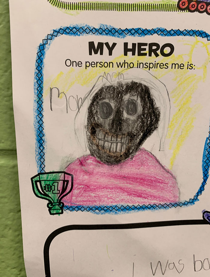 This Kid's Drawing Of Mom