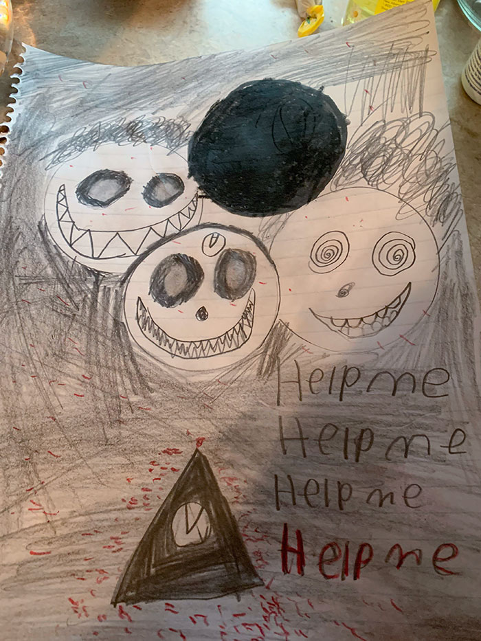 My 9-Year-Old Son Drew Me A Picture