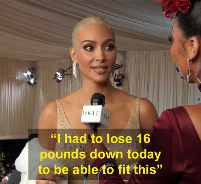 Kim Kardashian's Crash Diet To Fit Into Marilyn Monroe's Dress For Met Gala Causes Major Backlash Online