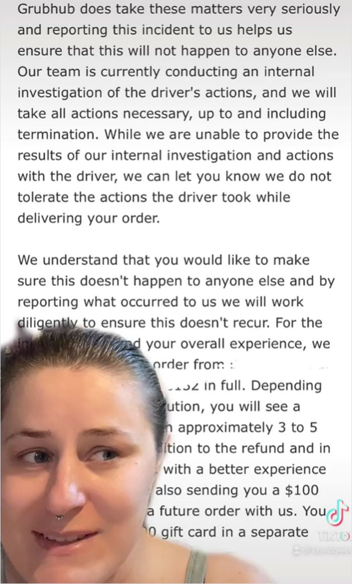 Woman With A Disability Is Appalled At How GrubHub Driver Treated Her After Being Unhappy With 26% Tip