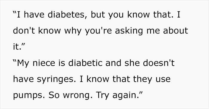 Diabetic Employee Quits Her Job The Day Her Manager Goes Through Her Bag And, After Finding Her Syringe, Threatens To Call The Police