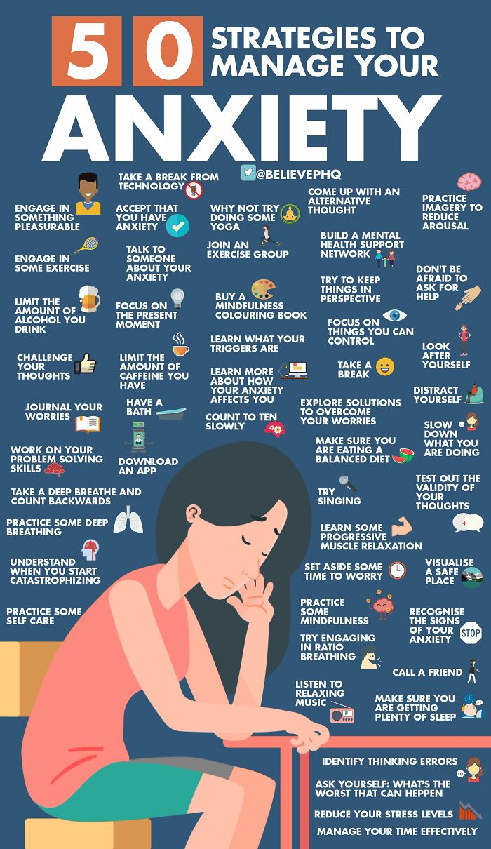 50 Ways To Manage Your Anxiety