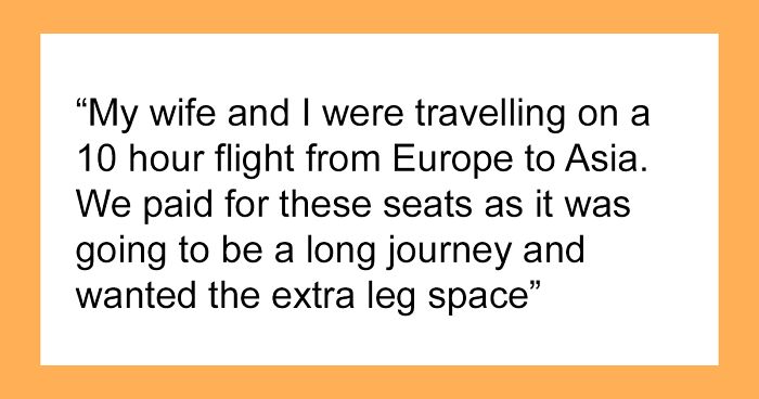 Mom Furious Over Guy Not Giving Up His Airplane Seat Makes Snide Remarks, He Turns To The Internet To Ask Which One Of Them Was In The Wrong
