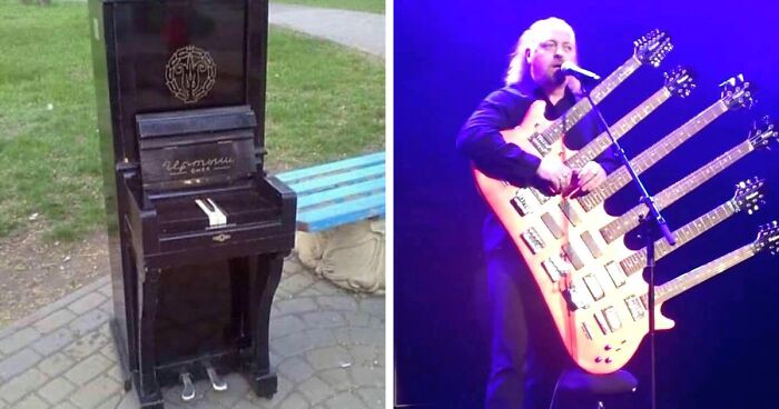 30 Funny And Bizarre Pics From The “Musical Instruments With Chaotic