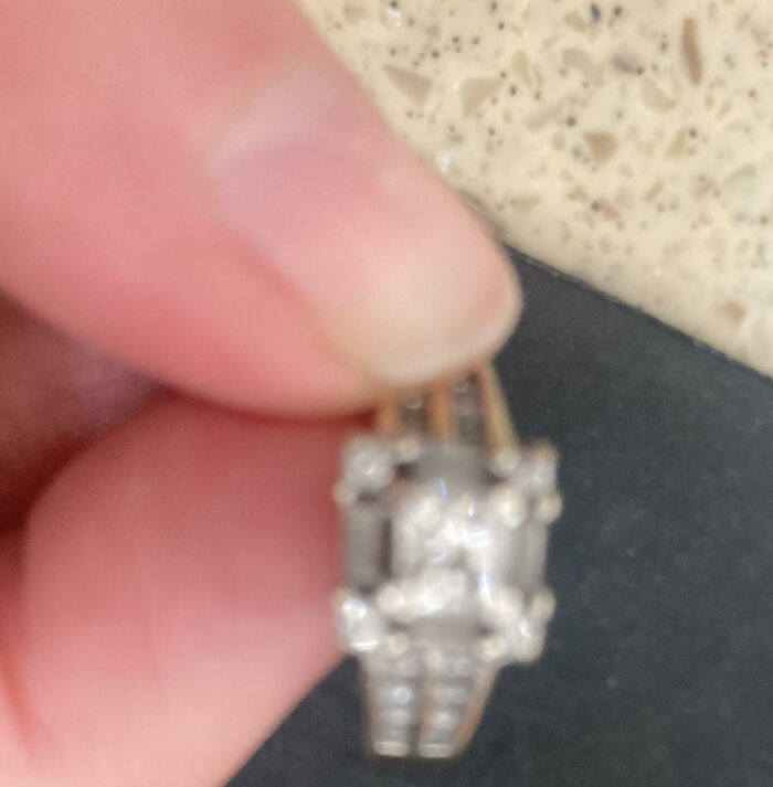 Kind Of Blurry But Irl, I've Been Wearing This Ring Since 2007 And Will Be Buried In It. My Husband Picked It Out!