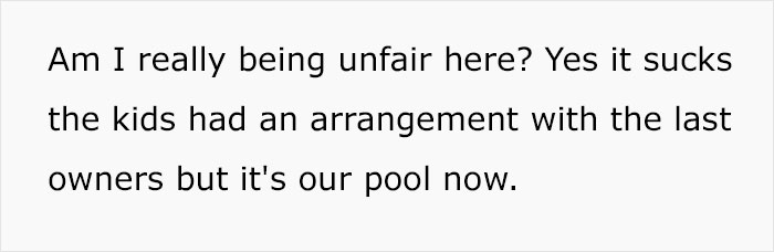 Neighbor Is Enraged After This Woman Doesn’t Allow Their Kids To Use Her Private Pool Since “They’re Just Kids”