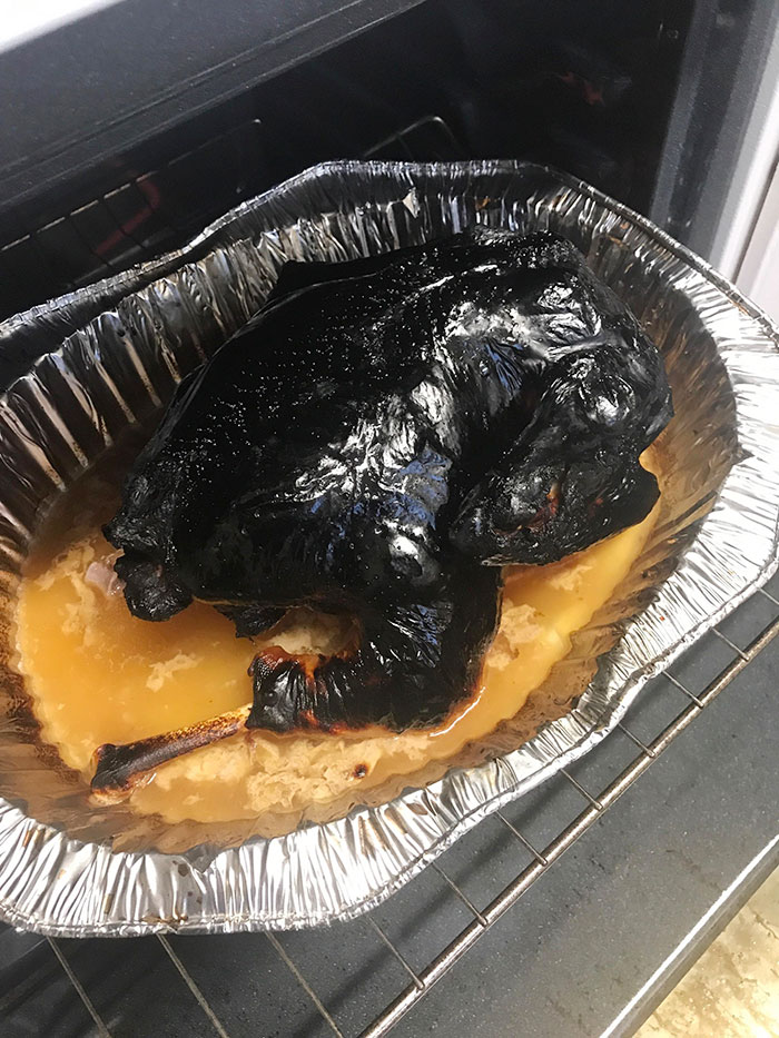 Happy Thanksgiving From My Little Sister's First-Ever Turkey
