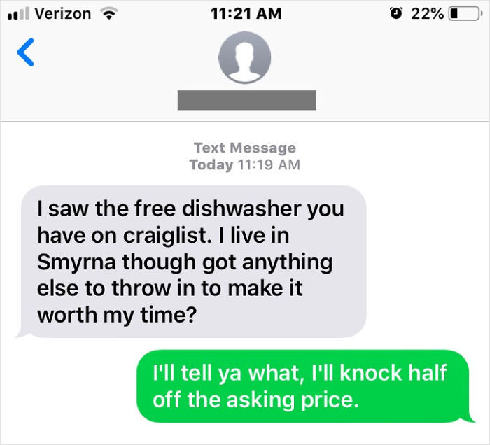 I Was Giving Away A Free Dishwasher On Craigslist And Caught One In The Wild!