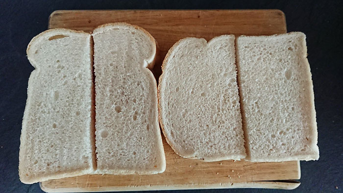 How Do You Cut Your Sandwiches - Like A Normal Person (Left), Or Like An Absolute Weirdo (Right)?
